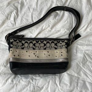 Coach Duffle Brown Suede Purse